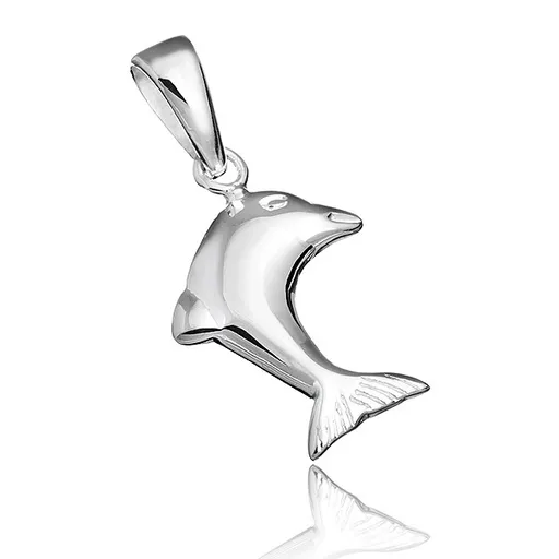 Strieborný prívesok 925 - skákajúci delfín