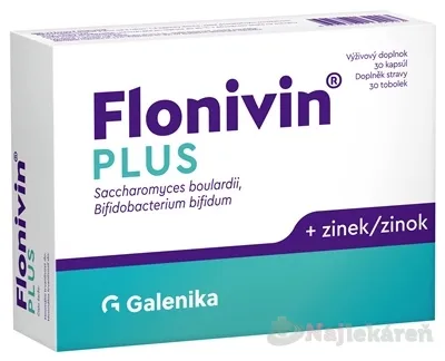 Galenika Flonivin Plus Saccharomyces + Bifidobacterium + zinok 30 kapsúl