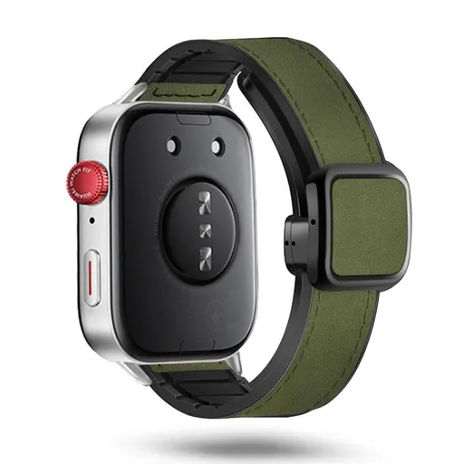 KALEBOL HYBRID Vymeniteľný remienok pre Huawei Watch Fit 4 / Fit 4 Pro tmavozelený