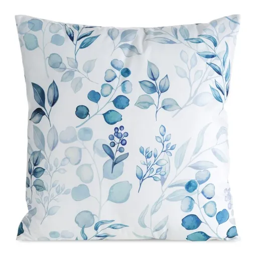 ArtFir Obliečka na vankúš MINK 33 | biela/tyrkysová 45 x 45 cm