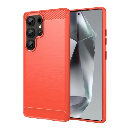 FLEXI TPU Ochranný kryt Samsung Galaxy S25 Ultra 5G červený