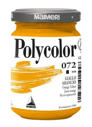 MAIMERI POLYCOLOR - Jemné vinylové farby 072 - orange yellow, 140 ml