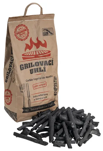 Grilovacie uhlie Carbón Vegetal de Marabú 3kg
