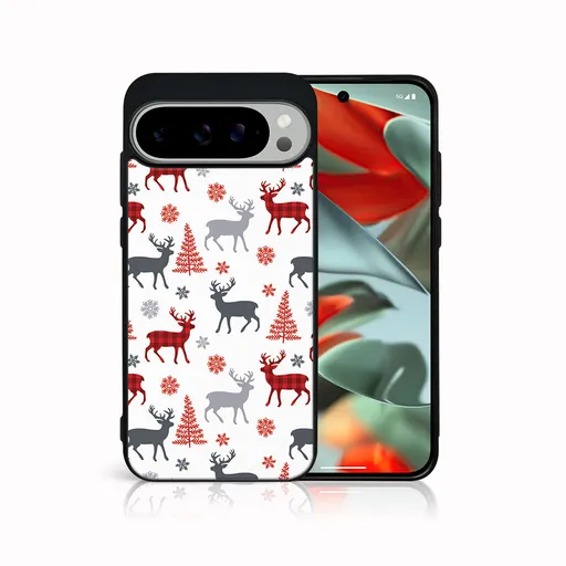 MY ART Kryt s vianočným dizajnom Google Pixel 9 Pro XL DEER (068)