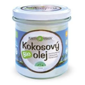 PURITY VISION Kokosový olej panenský v skle BIO 600 ml