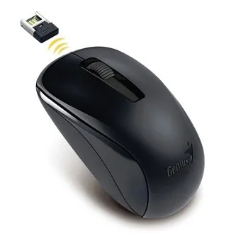 Genius Myš NX-7005 31030017400, 1200DPI, 2.4 [GHz], optická, 3tl., bezdrátová USB, černá, AA