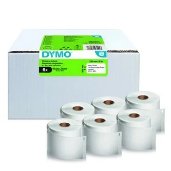 Dymo 2177565, 210mm x 102mm, biele papierové etikety