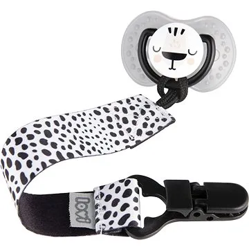 LOVI Stužka na cumlík s klipsou SALT & PEPPER (5903407510248)