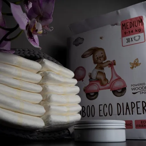 WoodenSpoon Woopies detské EKO plienky MEDIUM (9-14kg) 30ks