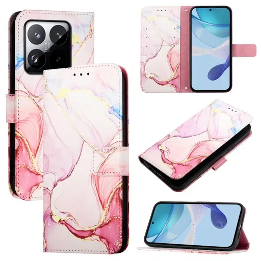 ART MARBLE Peňaženkový kryt pre Xiaomi 15T ROSE GOLD