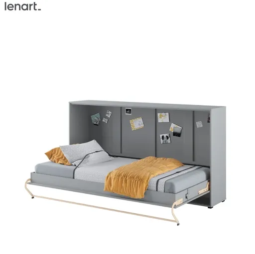 Dig-net nábytok Sklápacia posteľ Lenart CONCEPT PRO CP-06 sivá | 90 x 200 cm