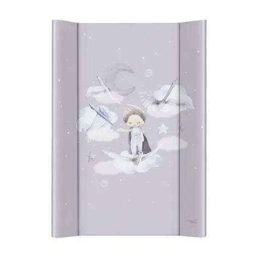 CEBA BABY Podložka prebaľovacia 2-hranná s pevnou doskou (50x70) Basic Wild Swans