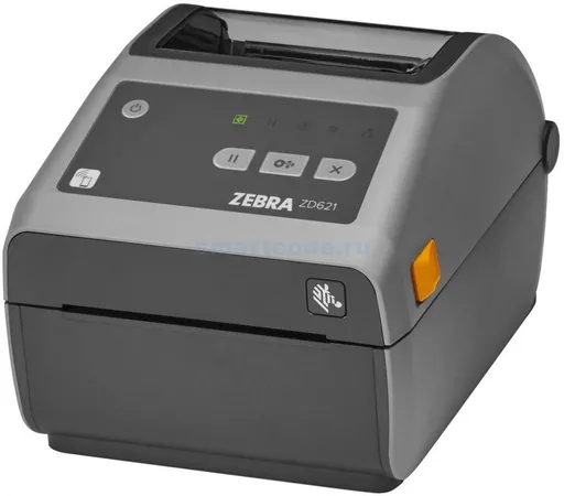 Zebra ZD621d ZD6A042-D1EF00EZ DT, 8 dots/mm (203 dpi), label printer, RTC, USB, USB Host, RS232, BT (BLE), Ethernet, peeler, grey (Successor GC420t)