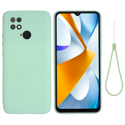 RUBBER Ochranný kryt pre Xiaomi Poco C40 zelený
