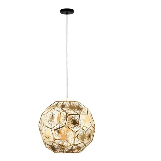 Závesné osvetlenie Eglo SKOURA mosadz 39756