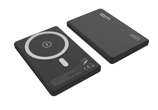 WG - Power Bank 5000 mAh, bezdrôtová 15W + PD 20W, čierna