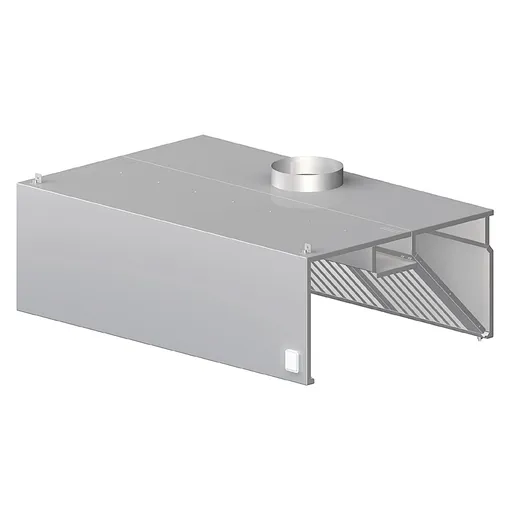 STALGAST Nástenný odsávač pary - hranatý 1400x1000x450mm