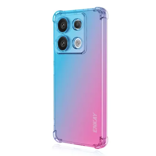 ENKAY GRADIENT Ochranný kryt pre Xiaomi Redmi Note 14S BLUE PINK