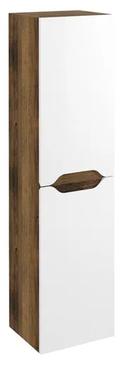 SAPHO - WAVE skrinka vysoká 35x140x30cm, ľavá/pravá, biela/dub collingwood WA245-3019