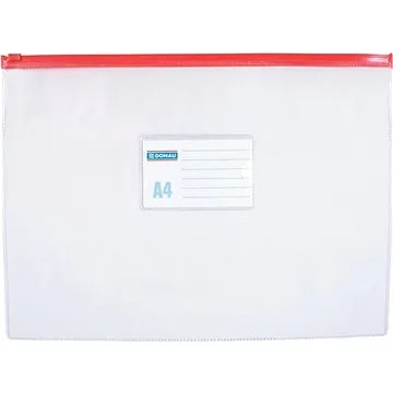 DONAU plastové, na zips, A4, číre, 1 ks (1798001PL-00)