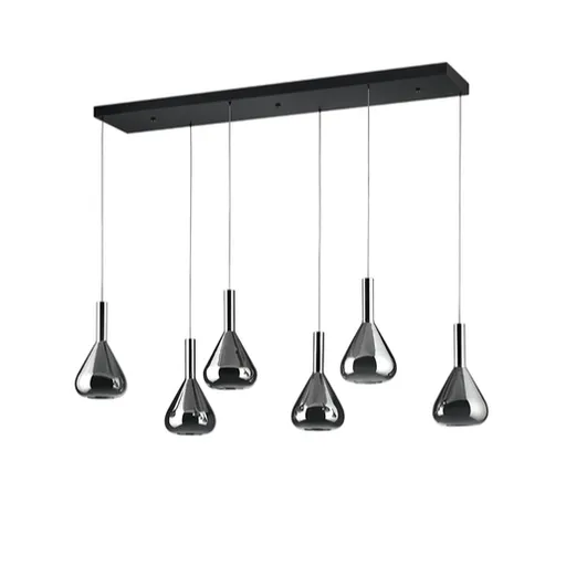 LED závesné osvetlenie Cinque Cipera čierna 345010632