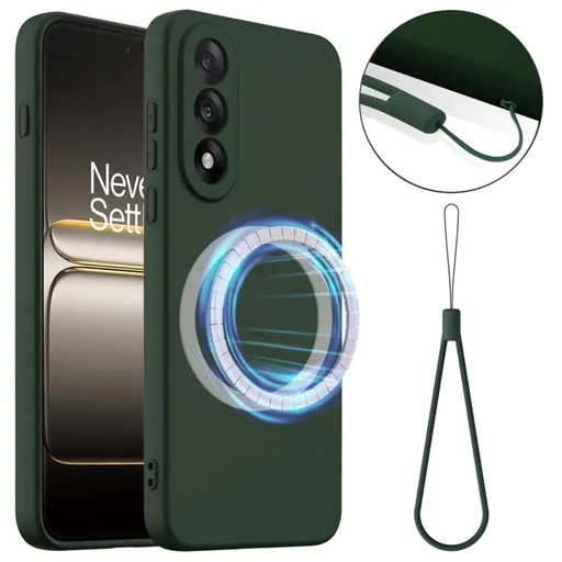 RUBBER MAGSAFE Silikónový kryt pre OnePlus Nord 5 5G DARK GREEN