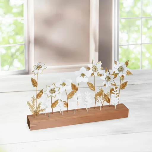 Weltbild Dekorace Květiny z dřeva a kovu