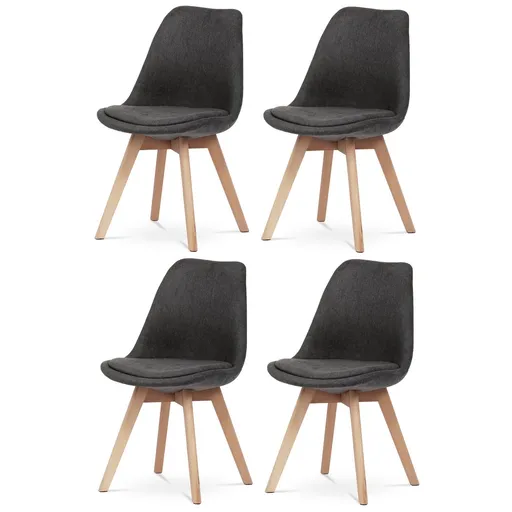 Súprava jedálenských stoličiek CT-751 GREY2, 4 ks