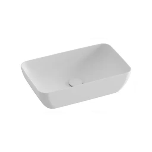 Umývadlo na dosku Ravak Uni 50x31 cm bílá matná mat bez prepadu XJX0E150000