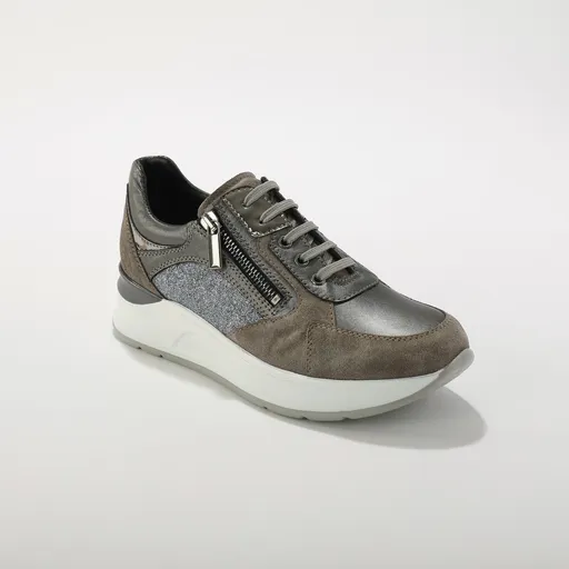 Kožené sneakers na klinovej podrážke