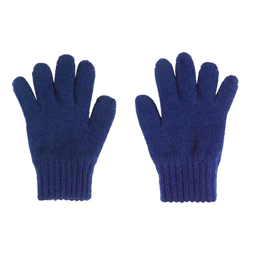 Bontis Pletené detské rukavice 2–4 roky - Tmavomodrá | 2-4 rokov