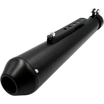 R-Tech Retro ladený výfuk – Farba: Matná čierna (959-RT-retrouni-753)