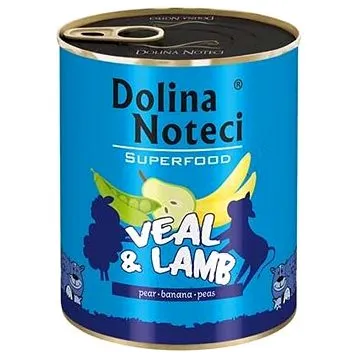Dolina Noteci Superfood teľacie a jahňacie mäso 80 % mäsa 800 g (5902921303657)