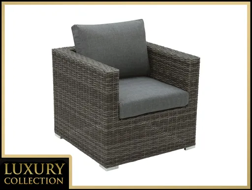 DEOKORK Ratanové kreslo MALIBU (sivá)