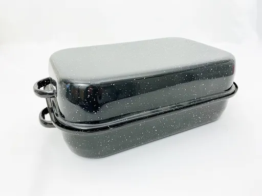 MAKRO - Dvojpekáč smalt 32cm, vonkajší rozmer 22,5x13,5x39cm