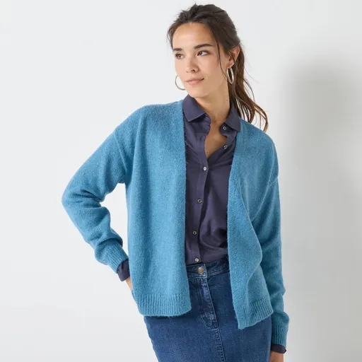 Kardigan zo zmes vlny a mohéru