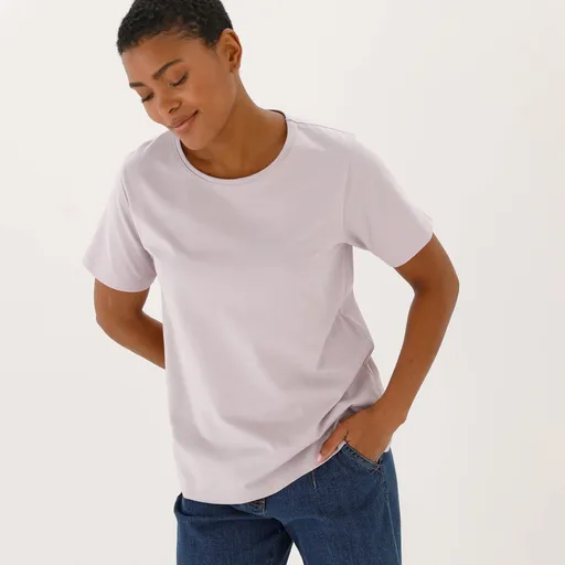 Jednofarebné tričko s krátkymi rukávmi