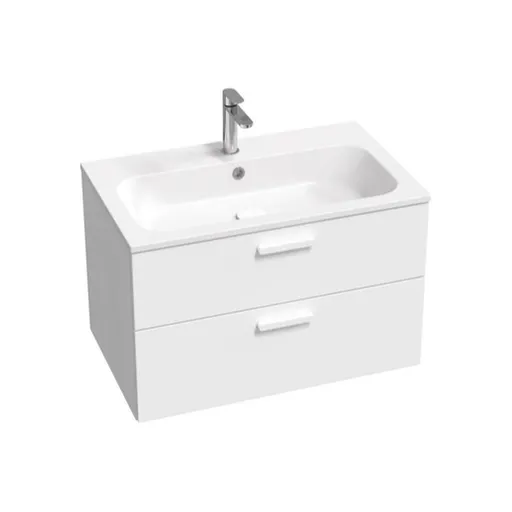 Ravak Chrome II kúpeľňová skrinka pod umývadlo 80x50x49 cm biely lesk X000001778