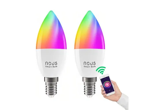 NOUS Smart sada LED žiaroviek E14 4,5W RGB Nous P4/2pack WiFi Tuya