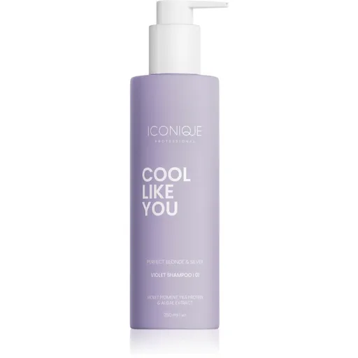 ICONIQUE Professional COOL LIKE YOU Perfect Blonde & Silver Violet šampón neutralizujúci žlté tóny 250 ml