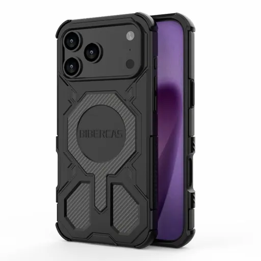 BIBERCAS COLOR Ochranný kryt s MagSafe Apple iPhone 17 Pro Max čierny