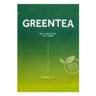Barulab The Clean Vegan plátienková maska Mask Green Tea 23 g
