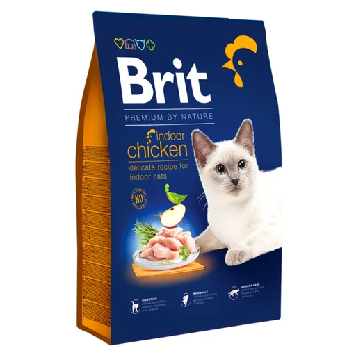 BRIT Premium by Nature Indoor Chicken granuly pre mačky 1 ks, Hmotnosť balenia: 1,5 kg
