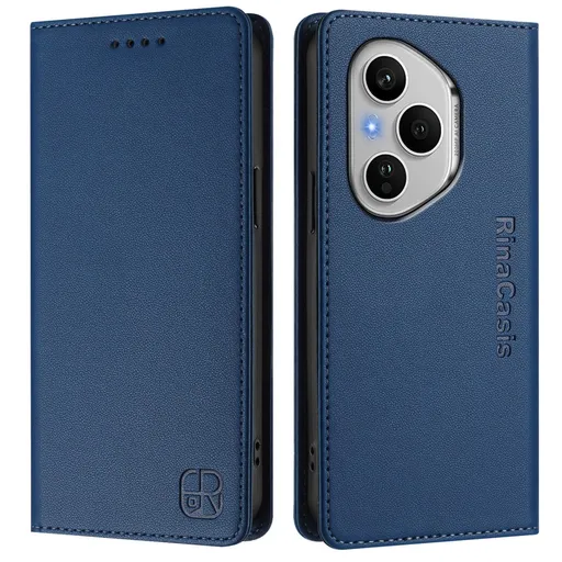 RINA Zaklápacie puzdro pre Honor 400 Pro 5G tmavomodré