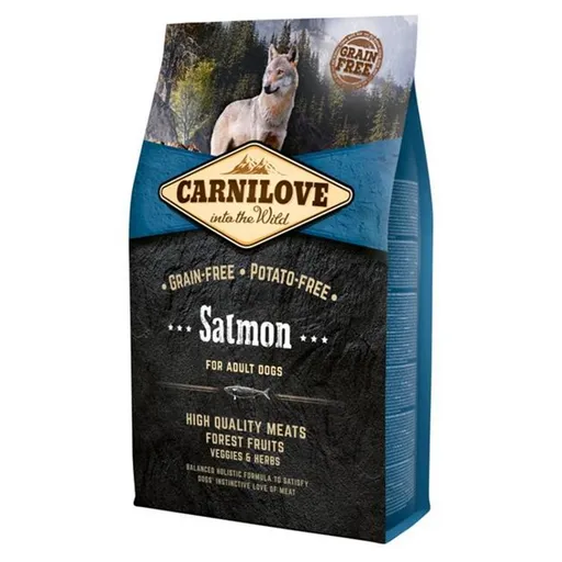 CARNILOVE Adult Salmon granuly pre psov 1 ks, Hmotnosť balenia: 4 kg
