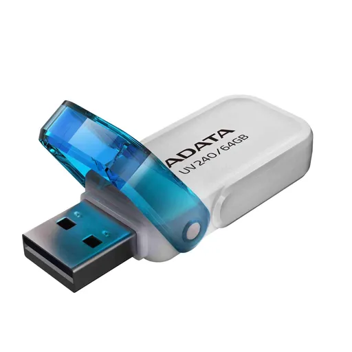 ADATA Flash Disk 64GB UV240, USB 2.0, biela