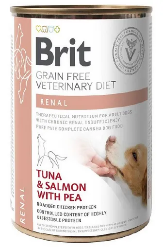 Brit Veterinary Diets GF dog Renal konzerva pre psy 400 g
