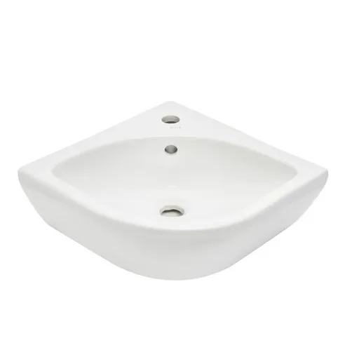 VitrA Integra rohové umývadlo 56x40 cm otvor pre batériu uprostred 7336-003-0999