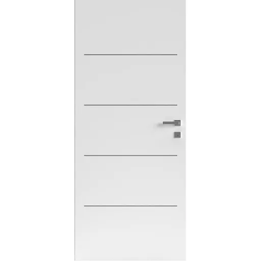 Interiérové dvere Naturel Ibiza alu ľavé 70 cm biele IBIZAALUCPLB70L