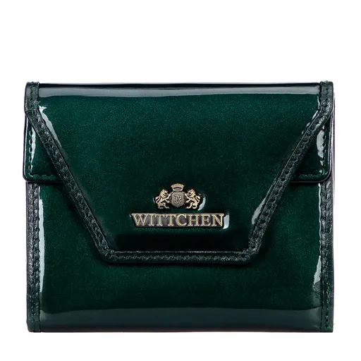 Dámska lakovaná peňaženka zelená 14-1L-187-00